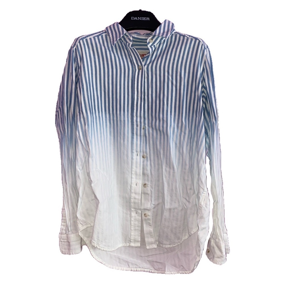 ombré striped button up